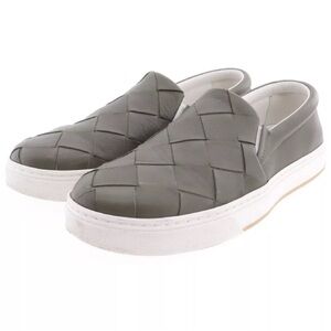 Bottega Veneta Woven Leather Slip-On Sneakers Shoes 39 EU 6 US Green gucci prada